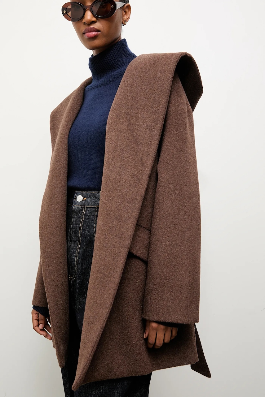 Answear.LAB palton de lana culoarea maro