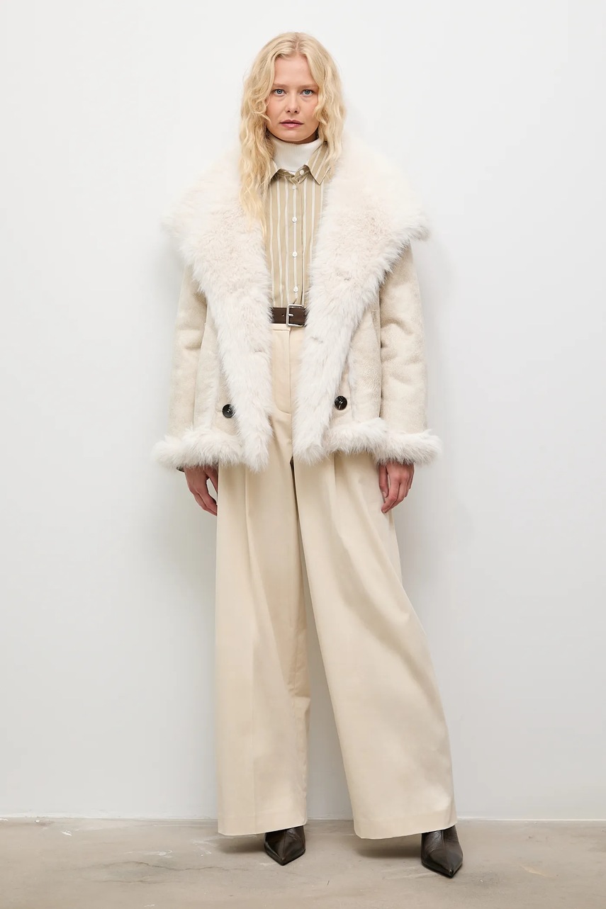 Пальто Answear.LAB цвет бежевый