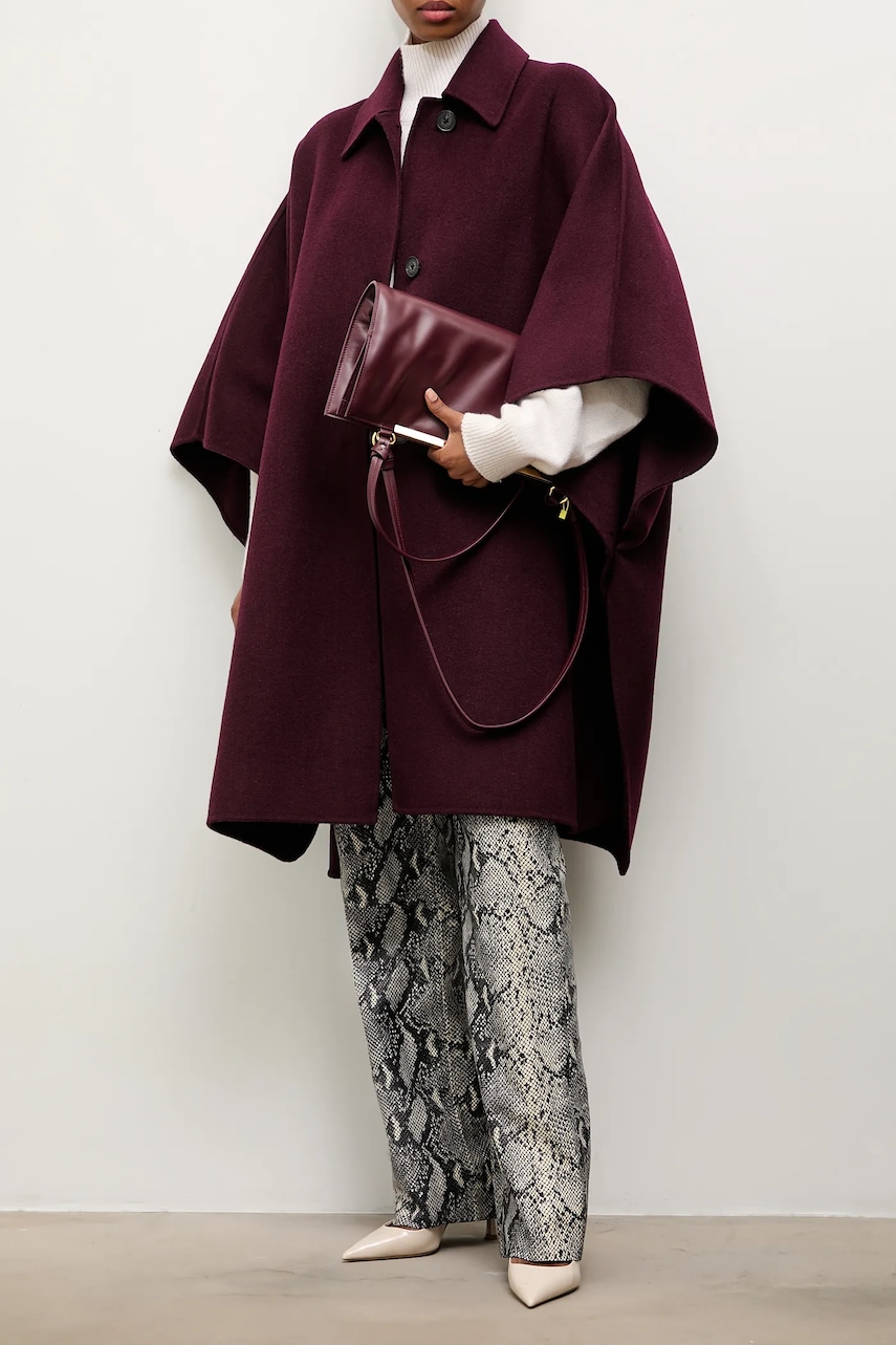 Answear.LAB palton de lana culoarea bordo