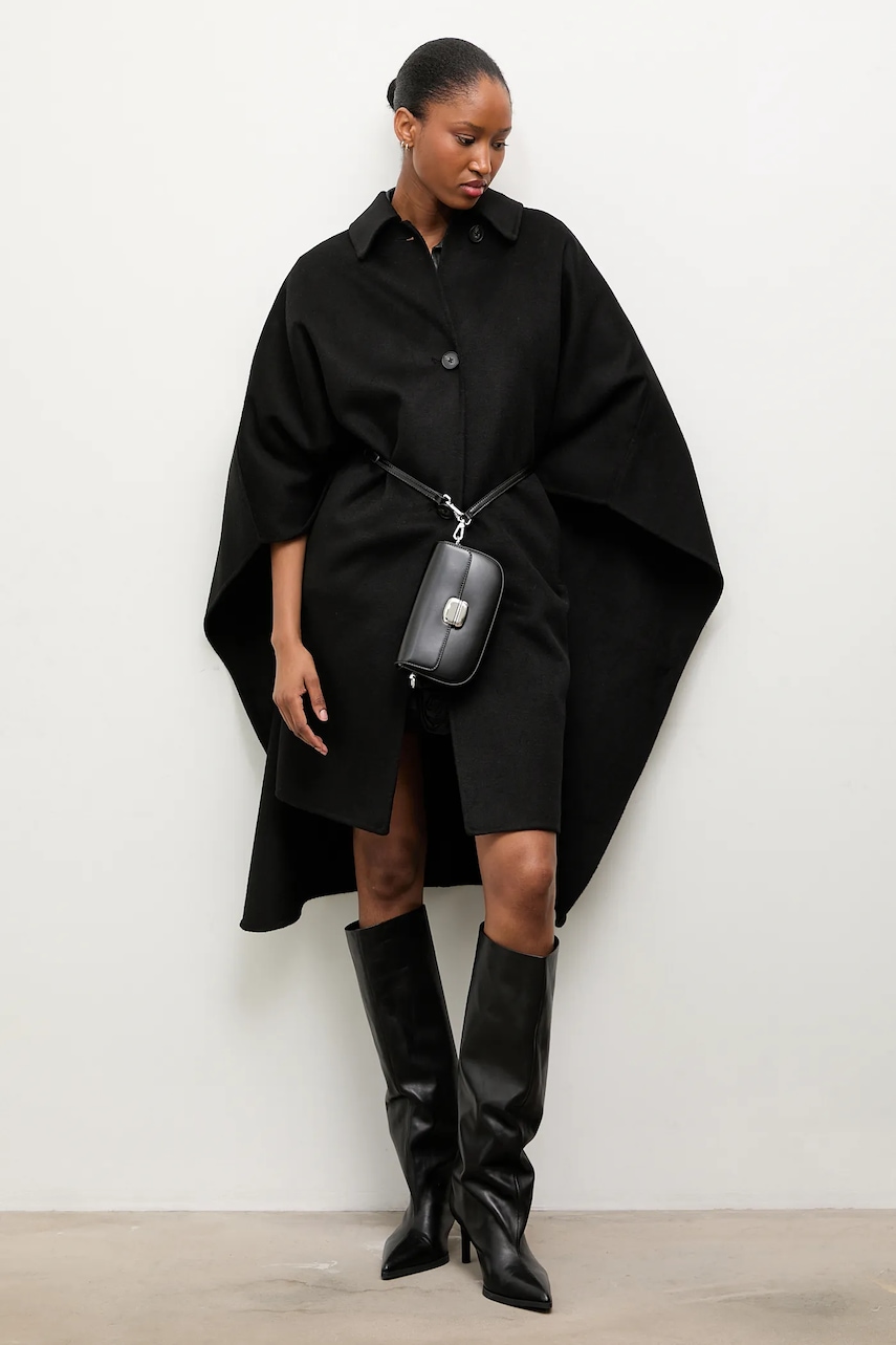 Answear.LAB palton de lana culoarea negru Answear.LAB palton de lana culoarea negru