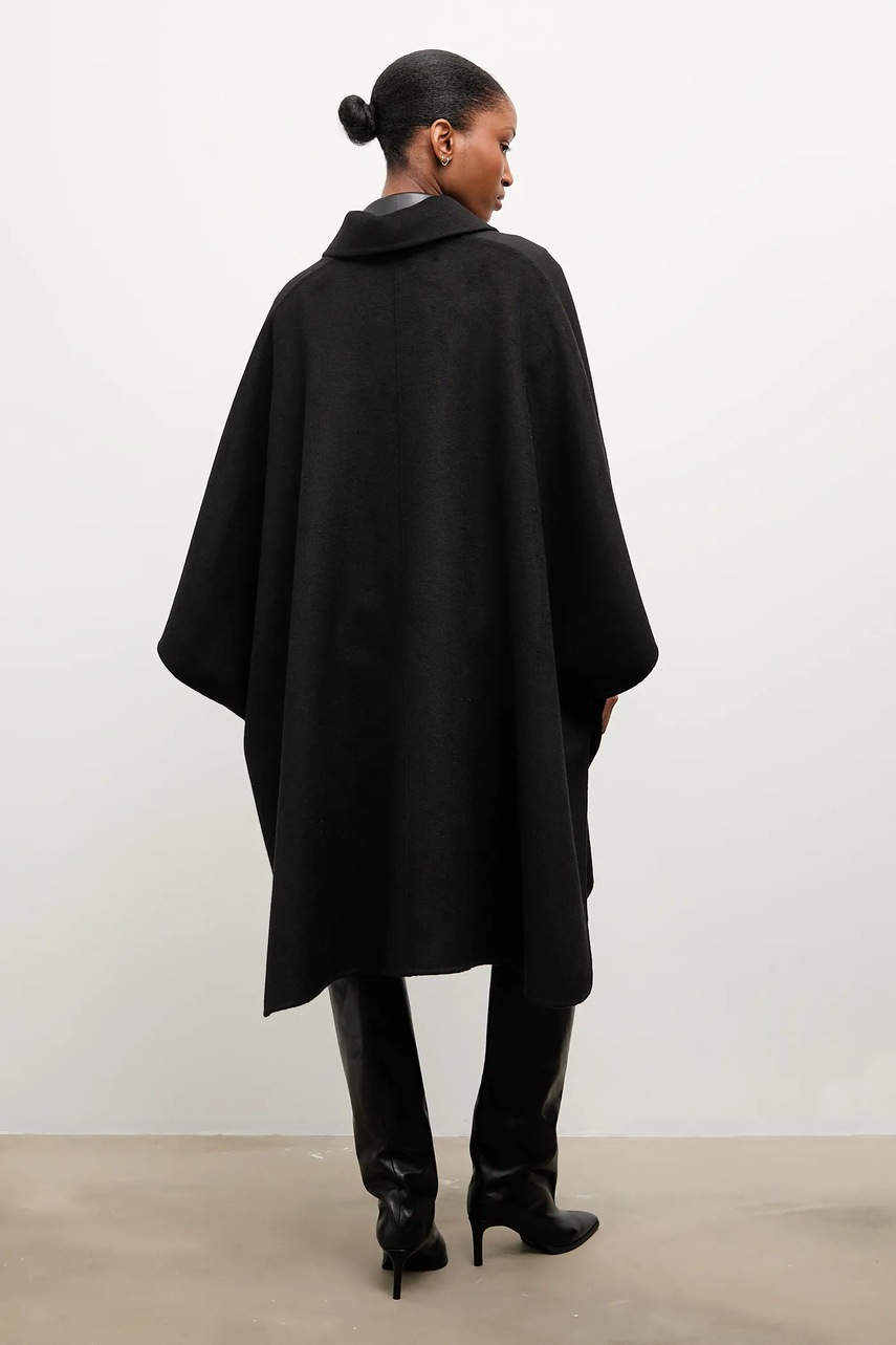 Μάλλινο παλτό Answear.LAB χρώμα: μαύρο φωτογραφία