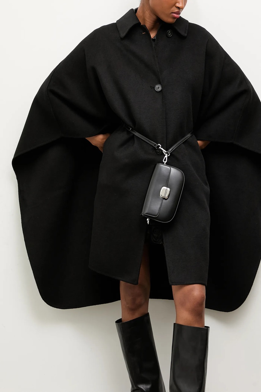 Μάλλινο παλτό Answear.LAB χρώμα: μαύρο φωτογραφία