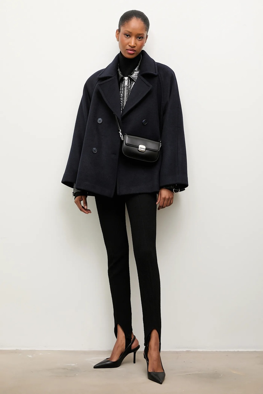 Шерстяное пальто Answear.LAB цвет синий