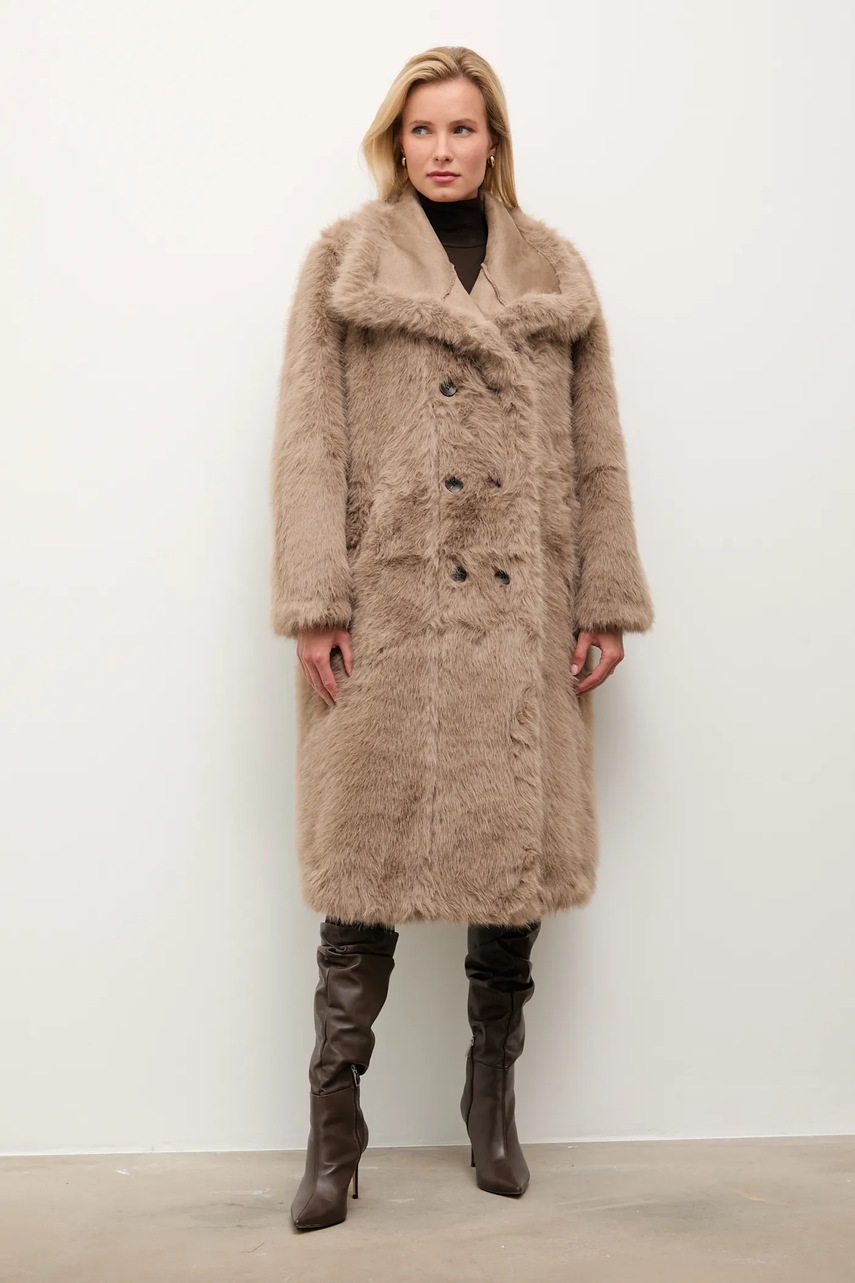 Двусторонний плащ Answear.LAB цвет коричневый Двусторонний плащ Answear.LAB цвет коричневый