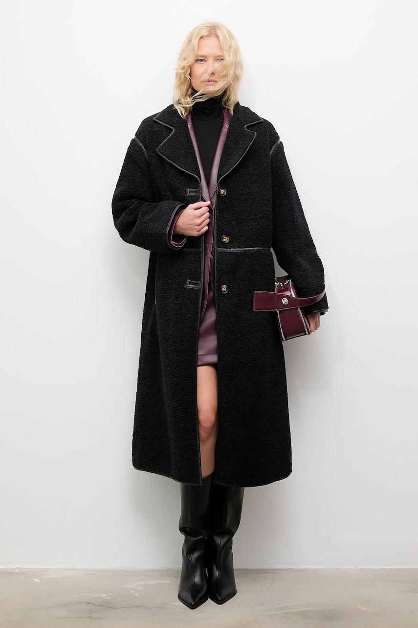 Answear.LAB palton culoarea negru