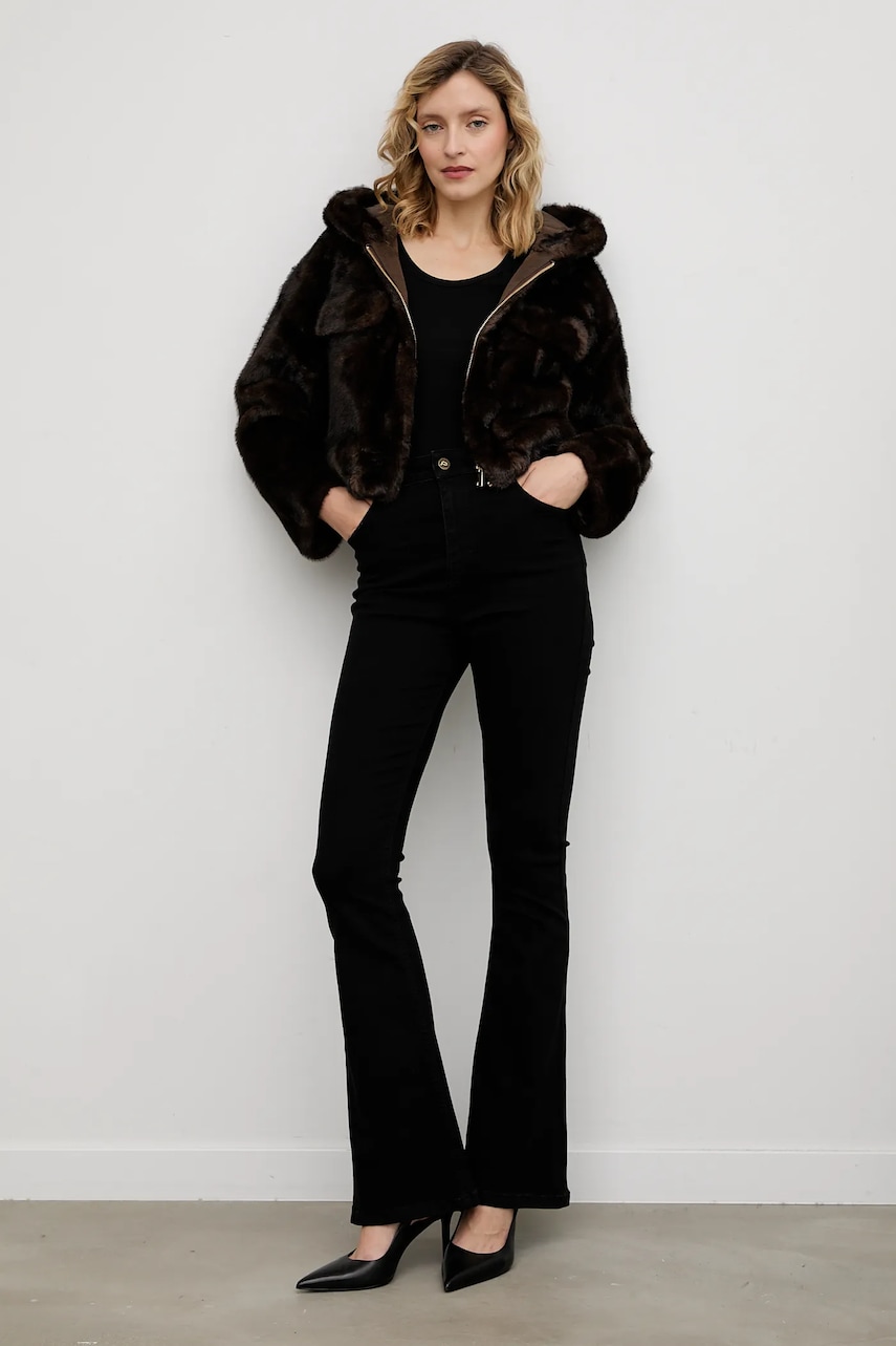 Куртка Answear.LAB цвет коричневый демисезонная Куртка Answear.LAB цвет коричневый демисезонная