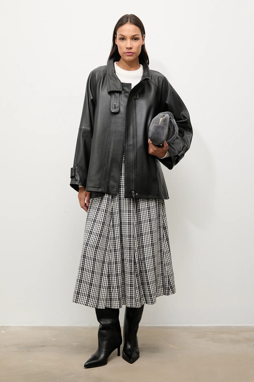 Кожаная куртка Answear.LAB цвет чёрный Кожаная куртка Answear.LAB цвет чёрный