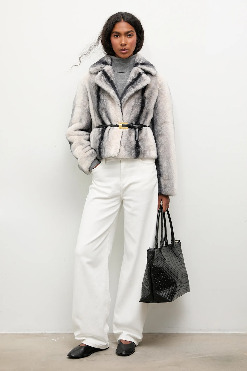 Куртка Answear.LAB цвет серый демисезонная Куртка Answear.LAB цвет серый демисезонная