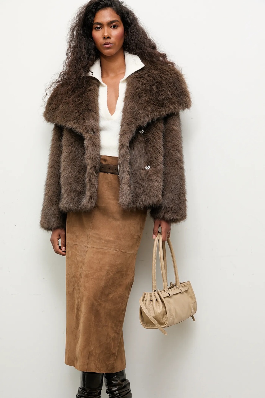 Куртка Answear.LAB цвет коричневый демисезонная