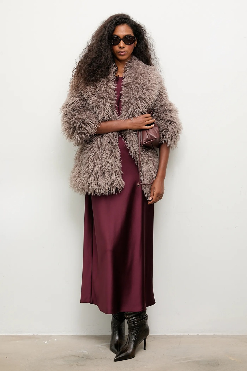 Куртка Answear.LAB цвет коричневый демисезонная