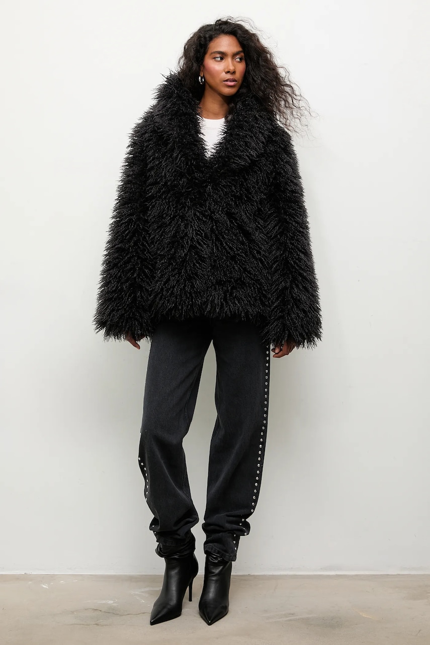 Answear.LAB geaca culoarea negru, de tranzitie