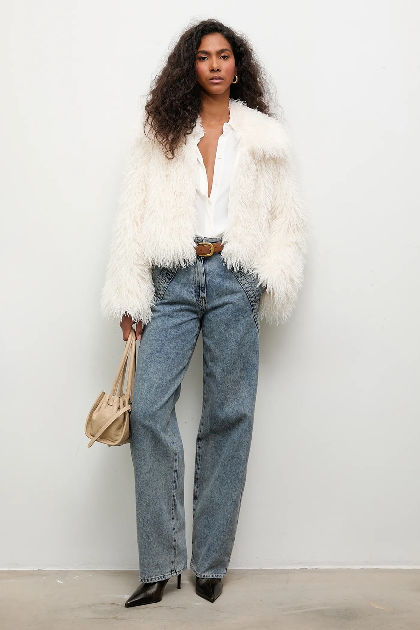 Куртка Answear.LAB цвет бежевый демисезонная