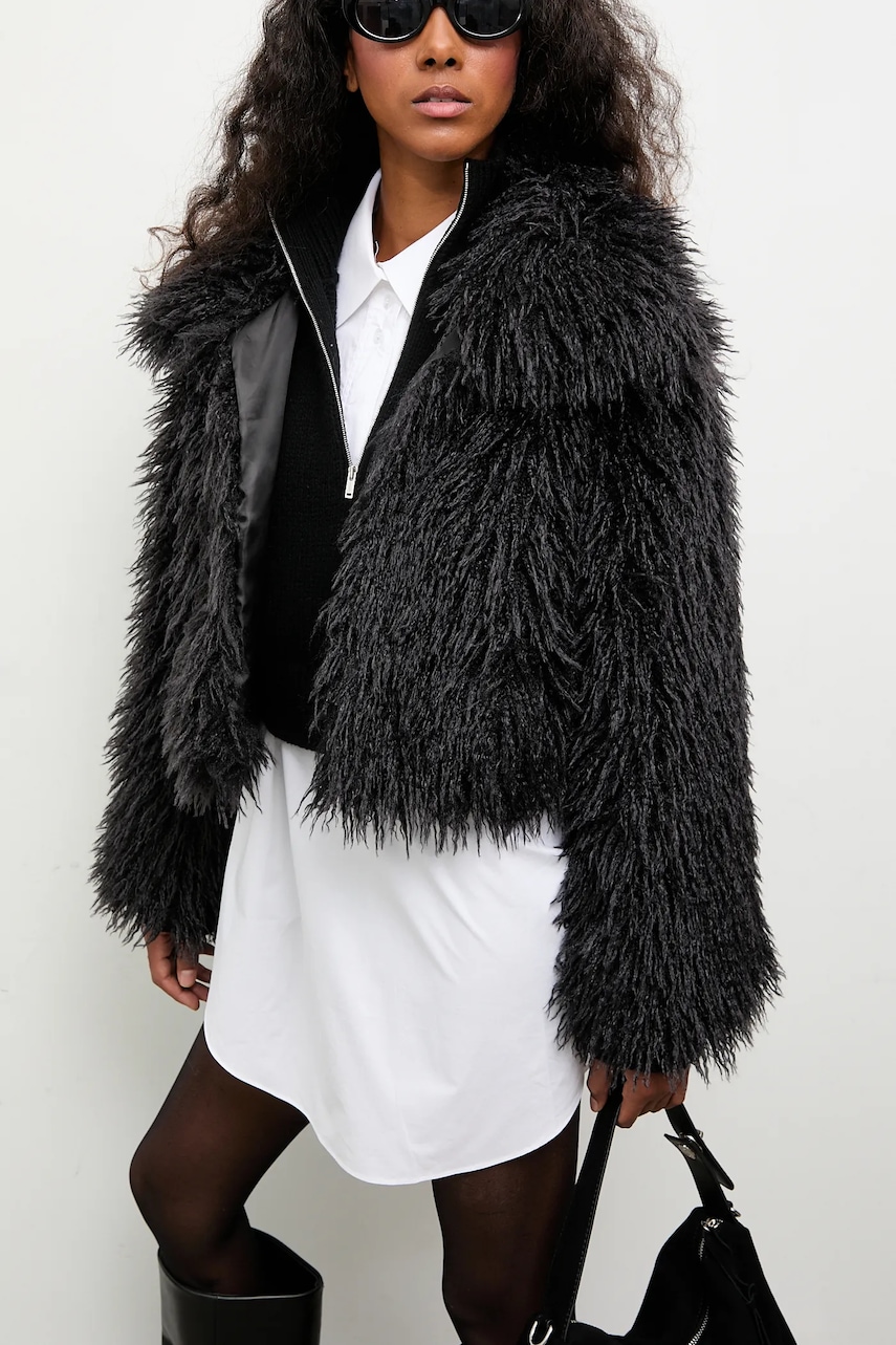 Answear.LAB geaca culoarea negru, de tranzitie