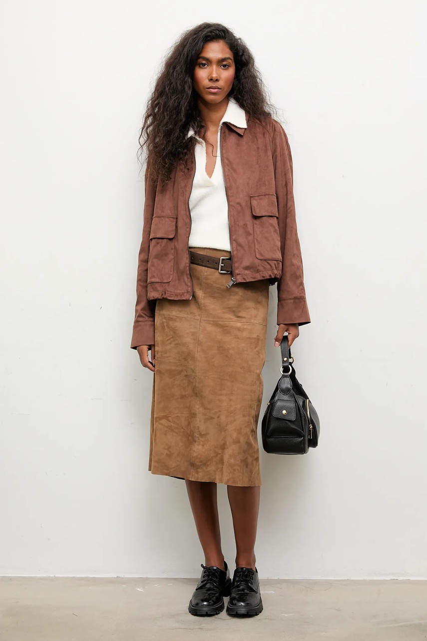 Куртка Answear.LAB цвет коричневый демисезонная