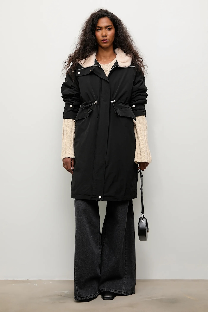 Answear.LAB hanorac culoarea negru, de tranzitie