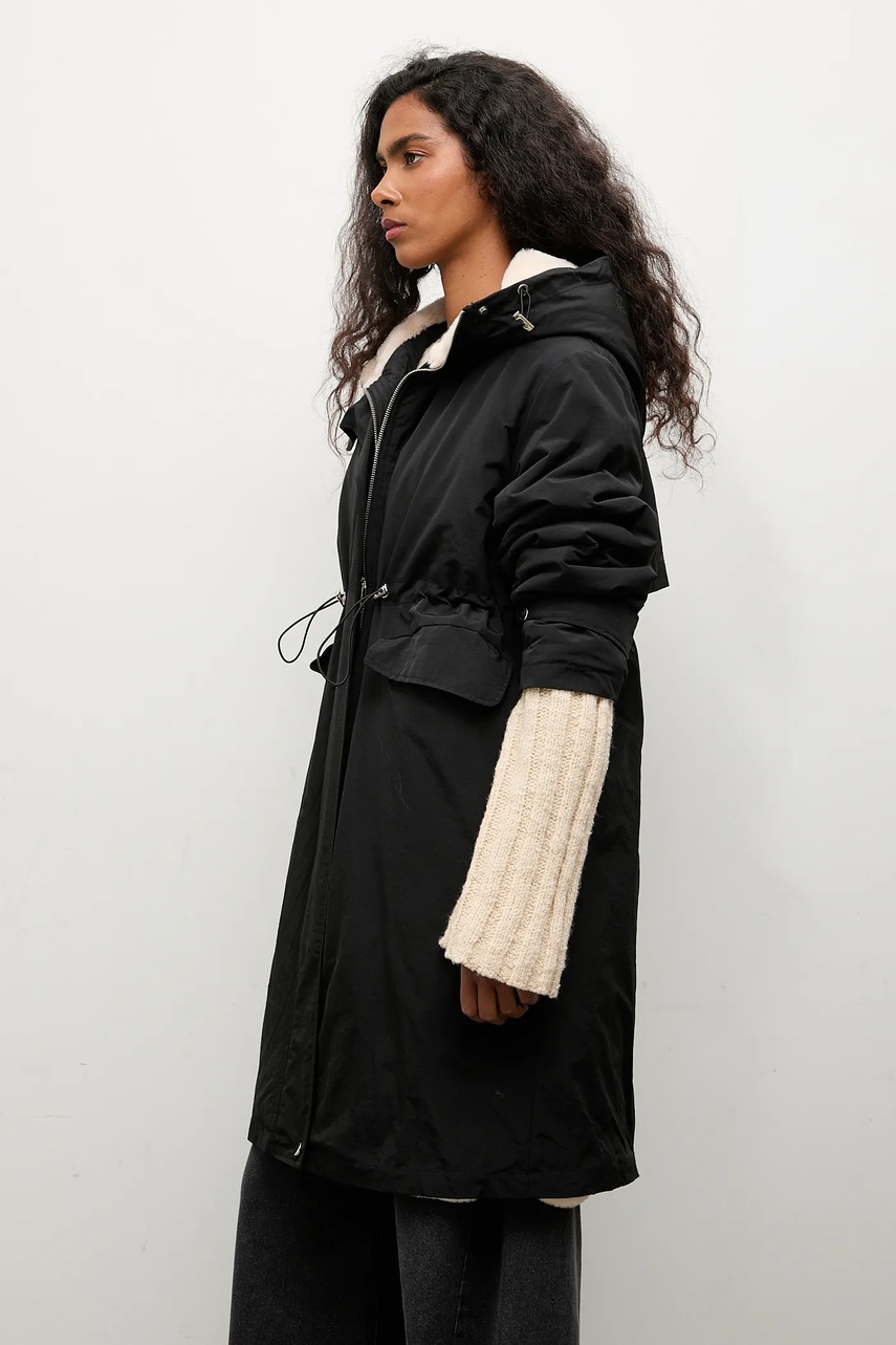 Παρκά Answear.LAB χρώμα: μαύρο φωτογραφία