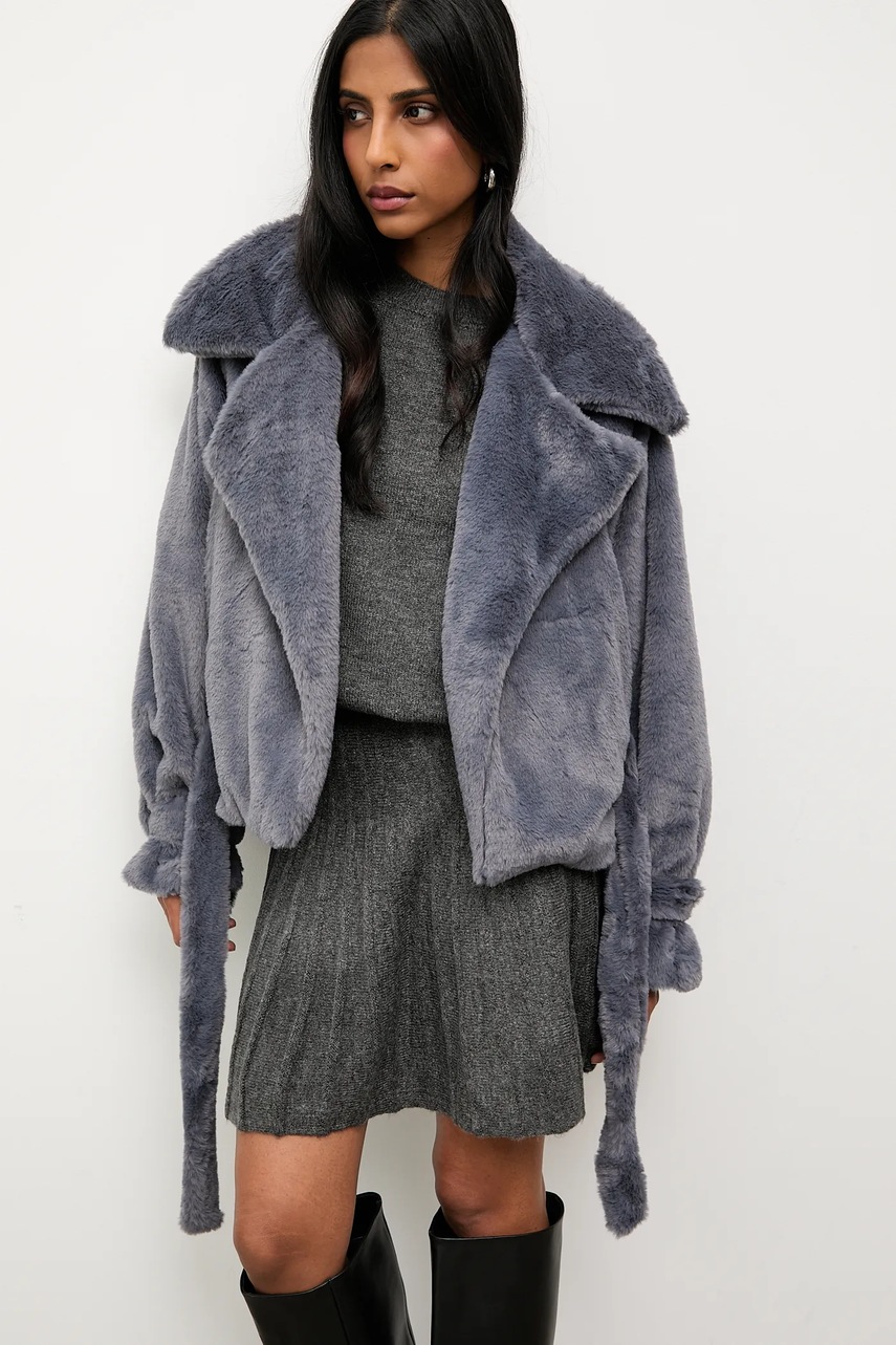 Куртка Answear.LAB цвет серый демисезонная Куртка Answear.LAB цвет серый демисезонная