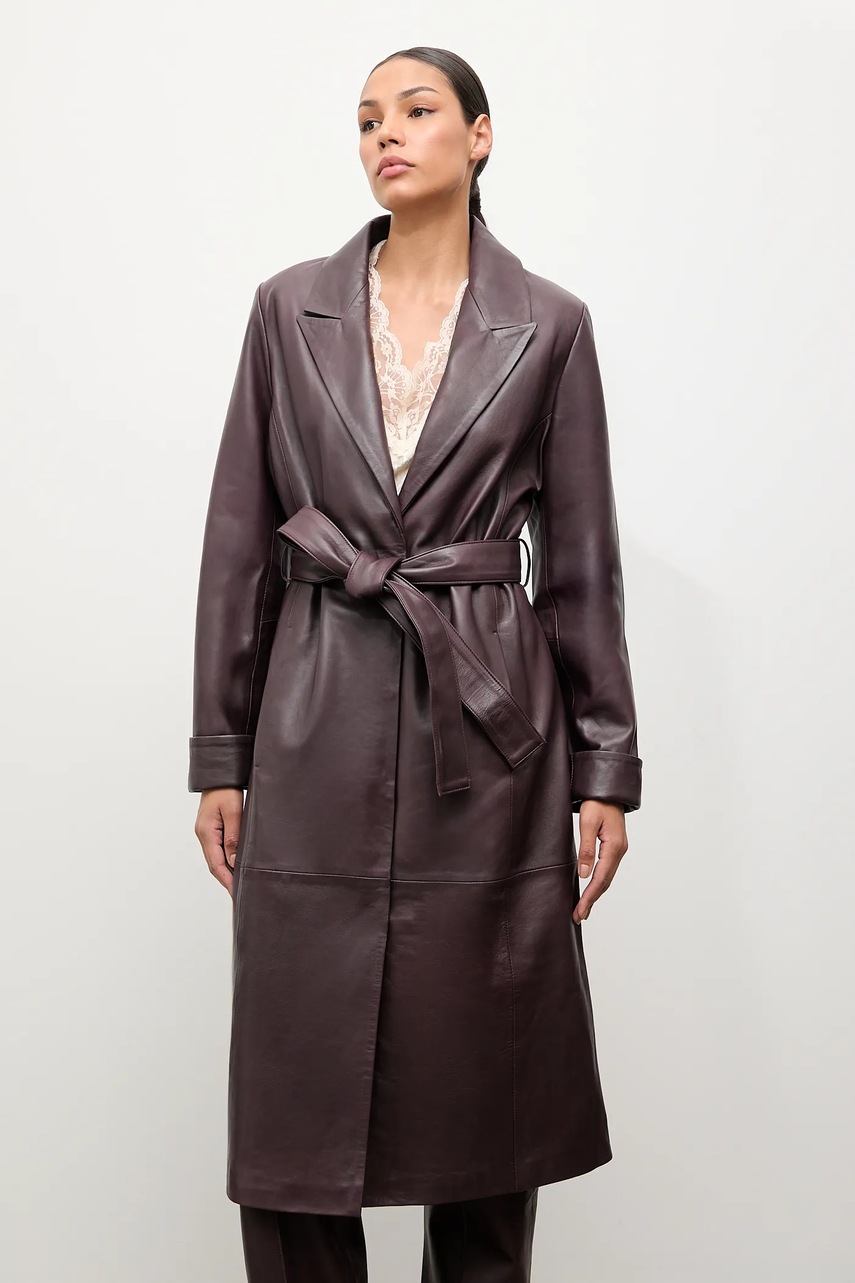 Δερμάτινο παλτό Answear.LAB φωτογραφία