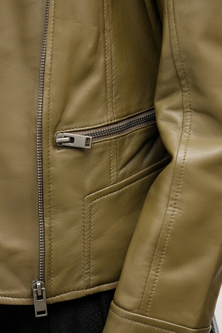 Δερμάτινo jacket Answear.LAB χρώμα: πράσινο φωτογραφία