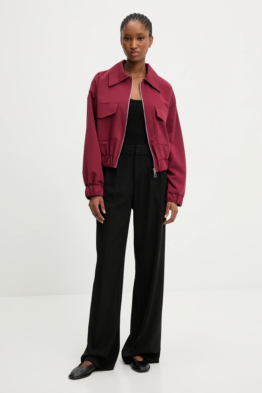 Куртка Answear.LAB цвет бордовый переходная