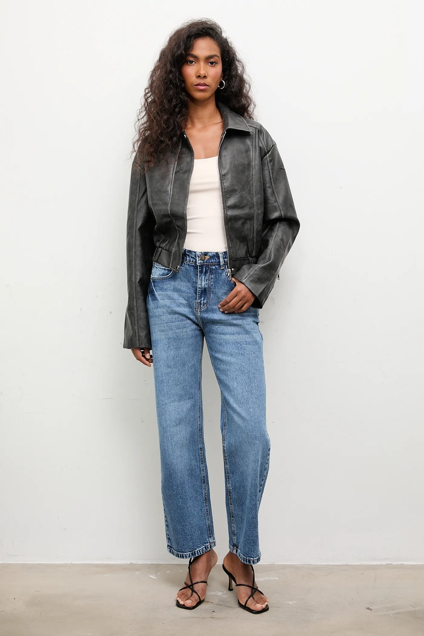 Куртка Answear.LAB цвет серый переходная oversize