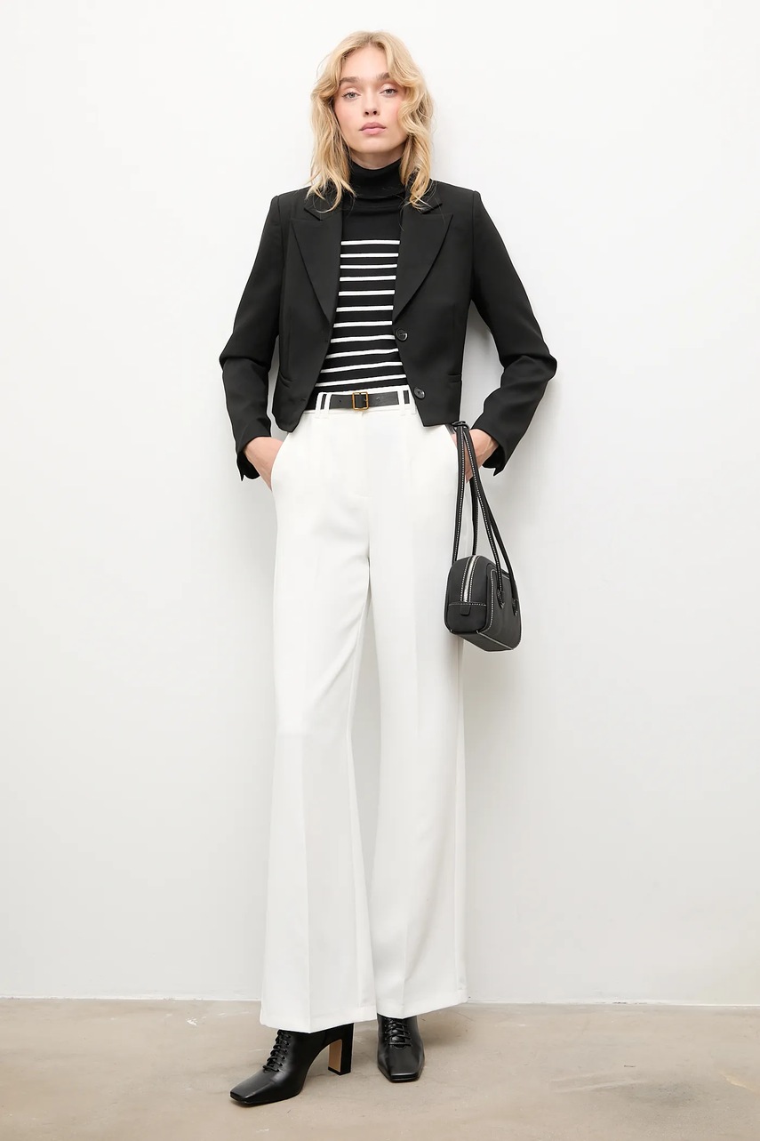 Пиджак Answear.LAB цвет чёрный однобортный однотонная