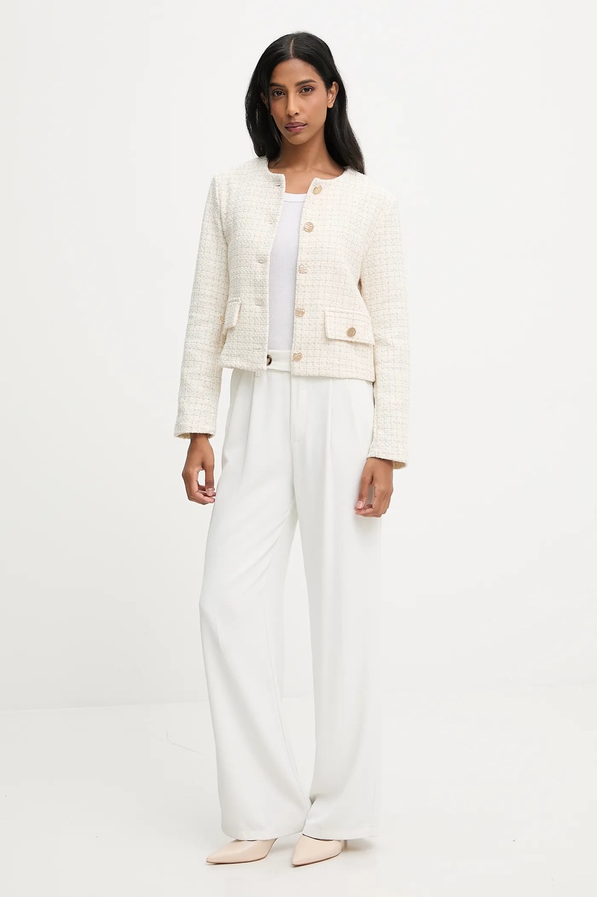 Пиджак Answear.LAB цвет бежевый однобортный узор