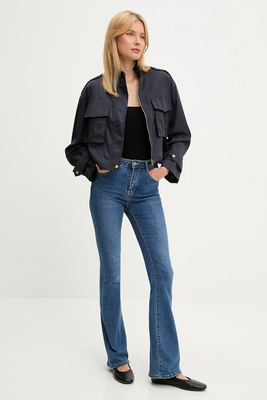 Куртка Answear.LAB цвет синий переходная Куртка Answear.LAB цвет синий переходная