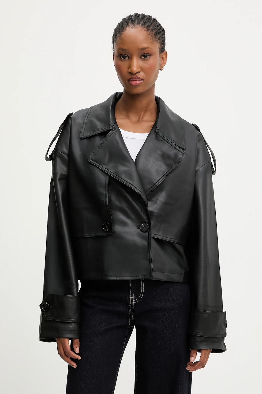 Answear.LAB geaca ramones culoarea negru, de tranzitie