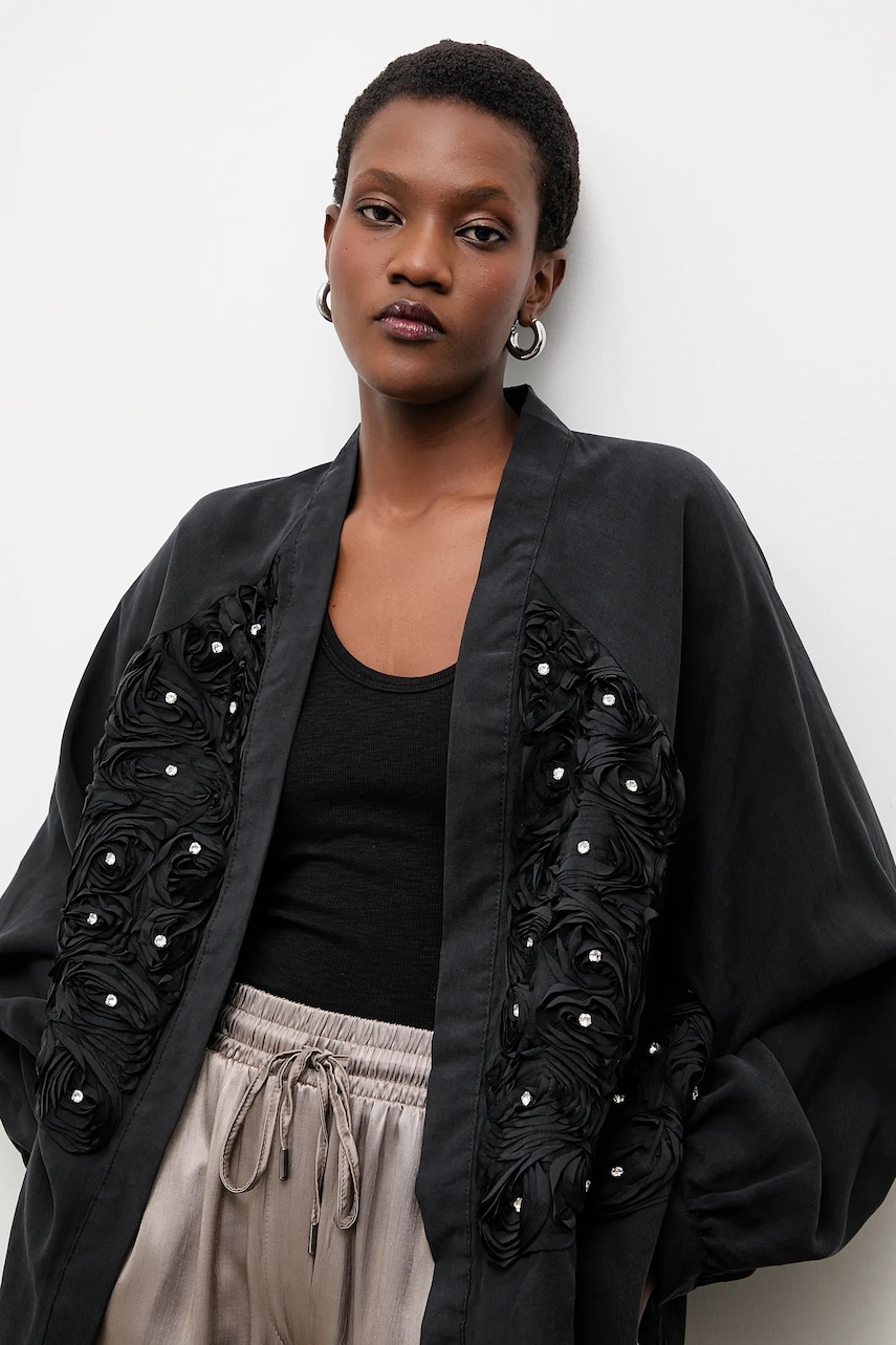 Answear.LAB sacou culoarea negru, desfacut