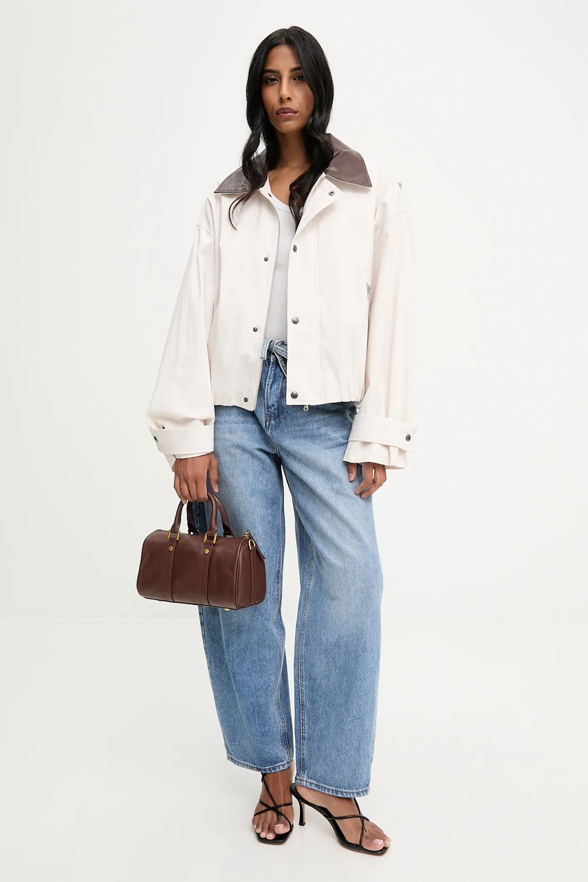 Куртка Answear.LAB цвет бежевый переходная oversize