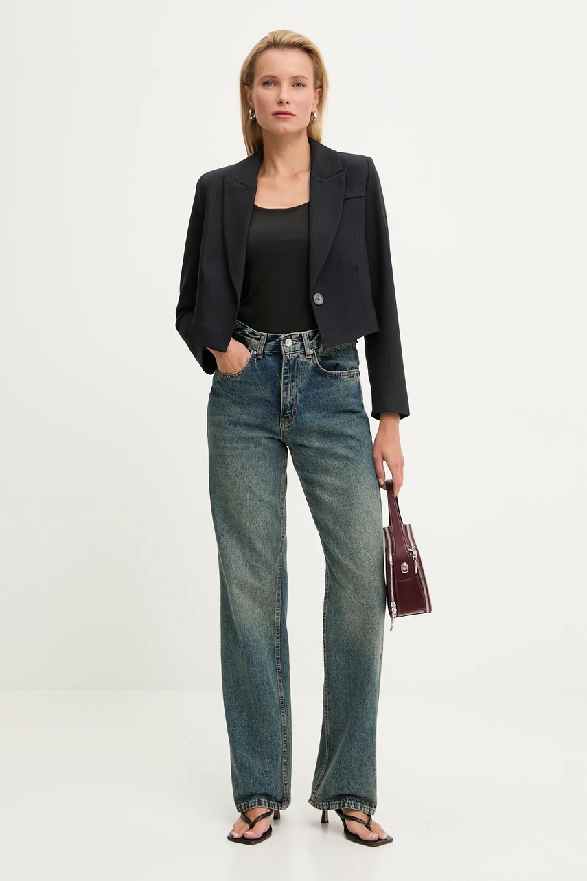 Пиджак Answear.LAB цвет синий однобортный