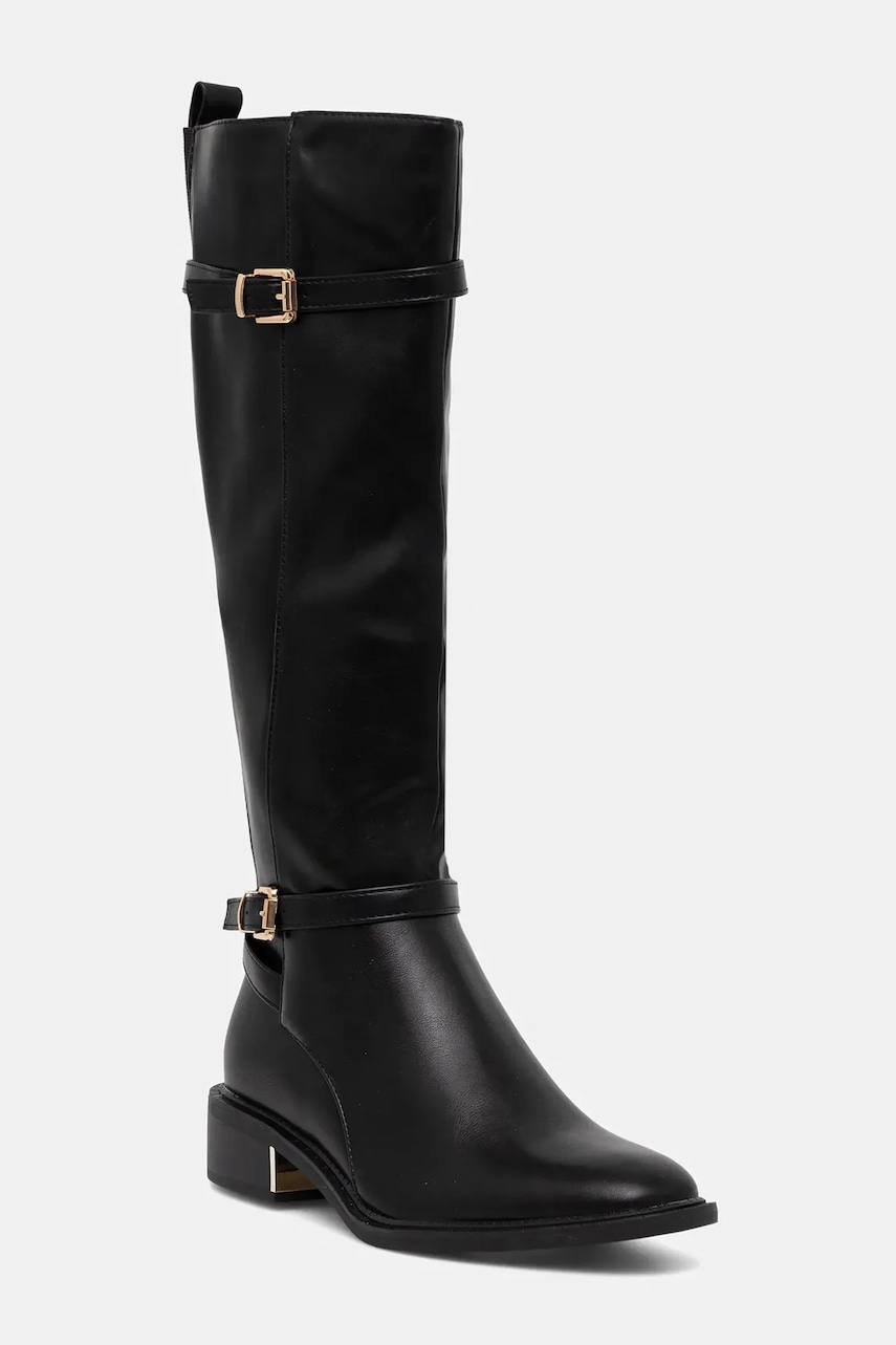 Answear.LAB cizme culoarea negru, cu toc plat