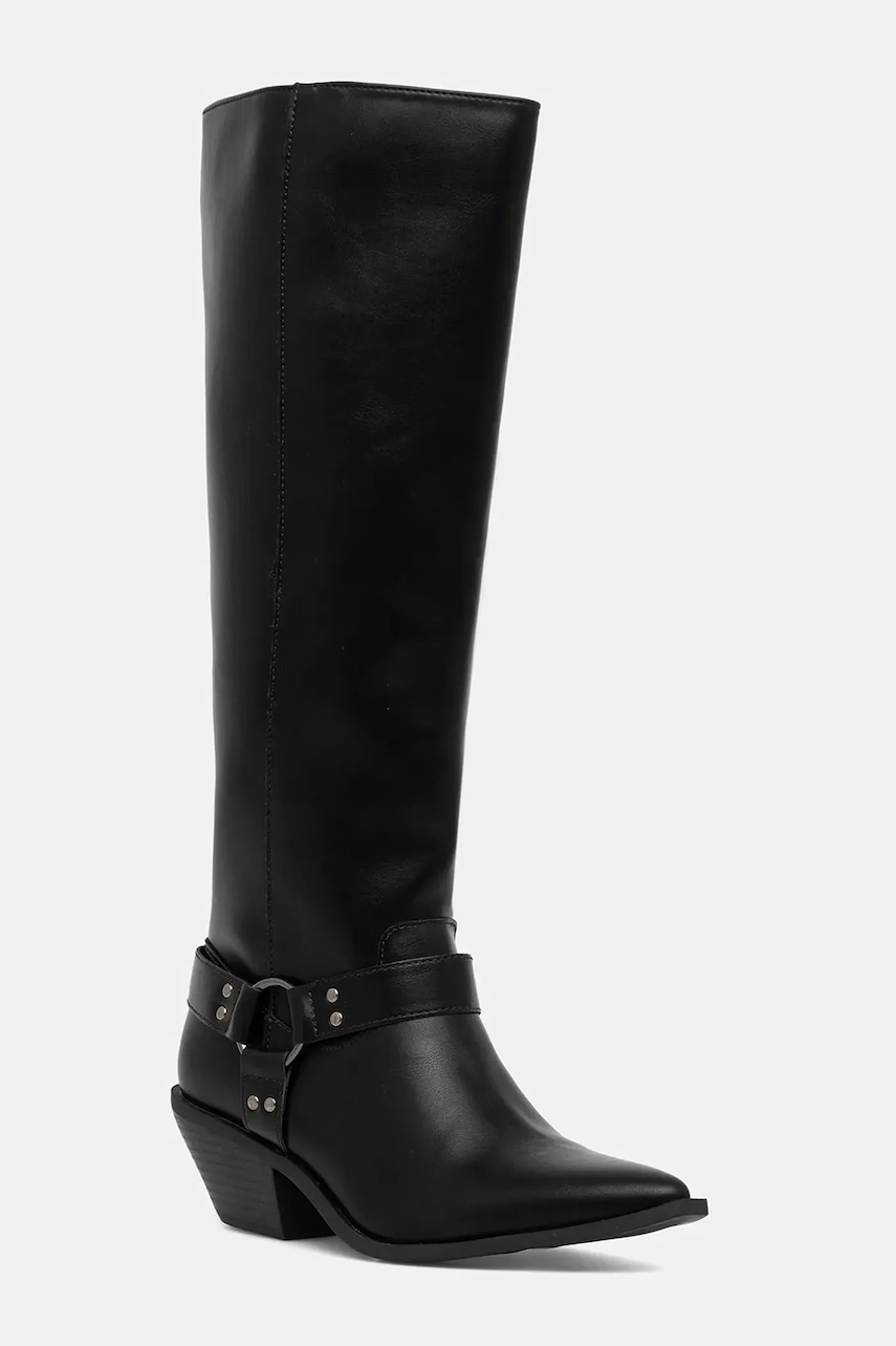 Answear.LAB cizme culoarea negru, cu toc drept, izolare usoara