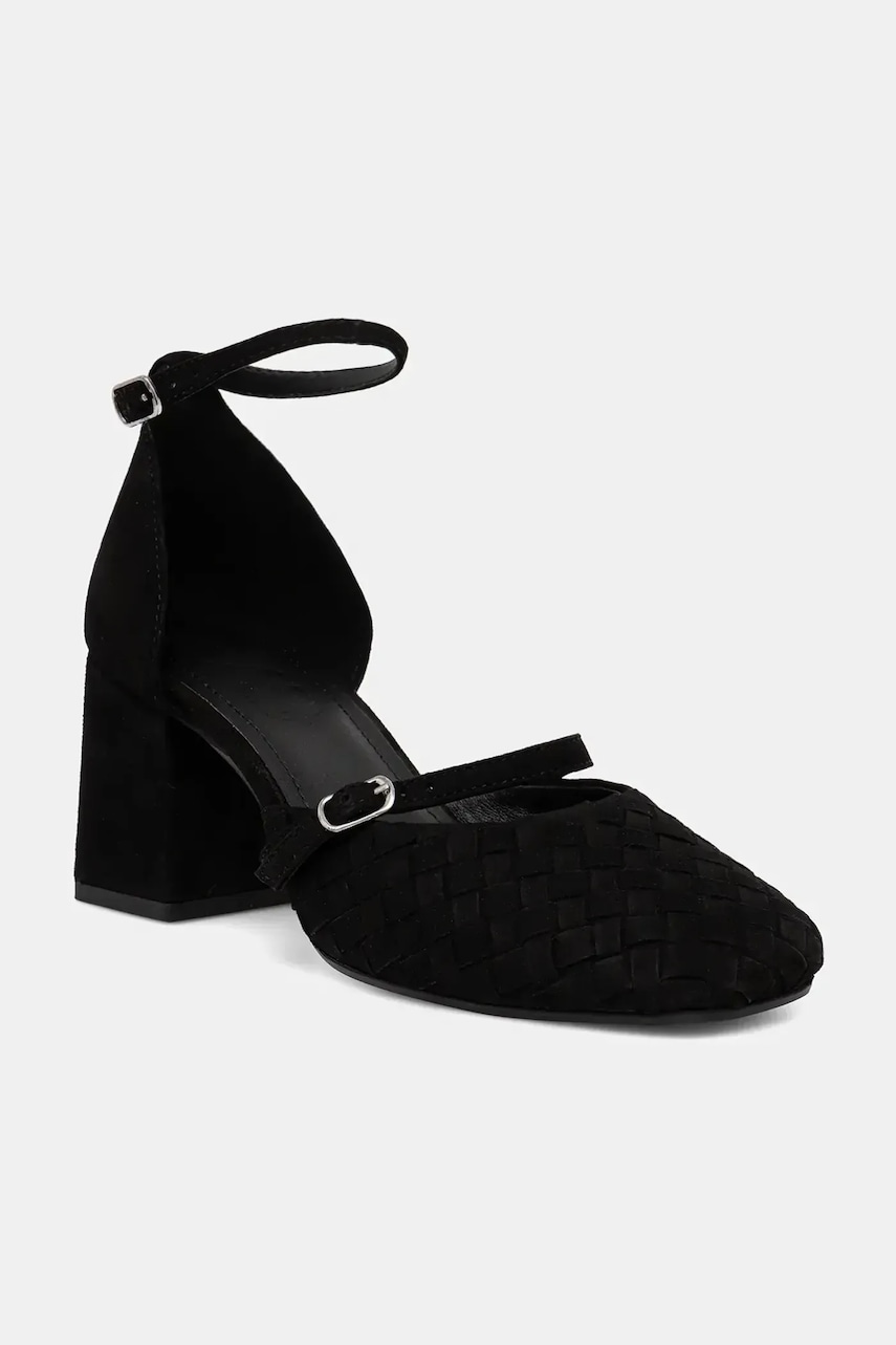 Answear.LAB tocuri din piele intoarsa culoarea negru