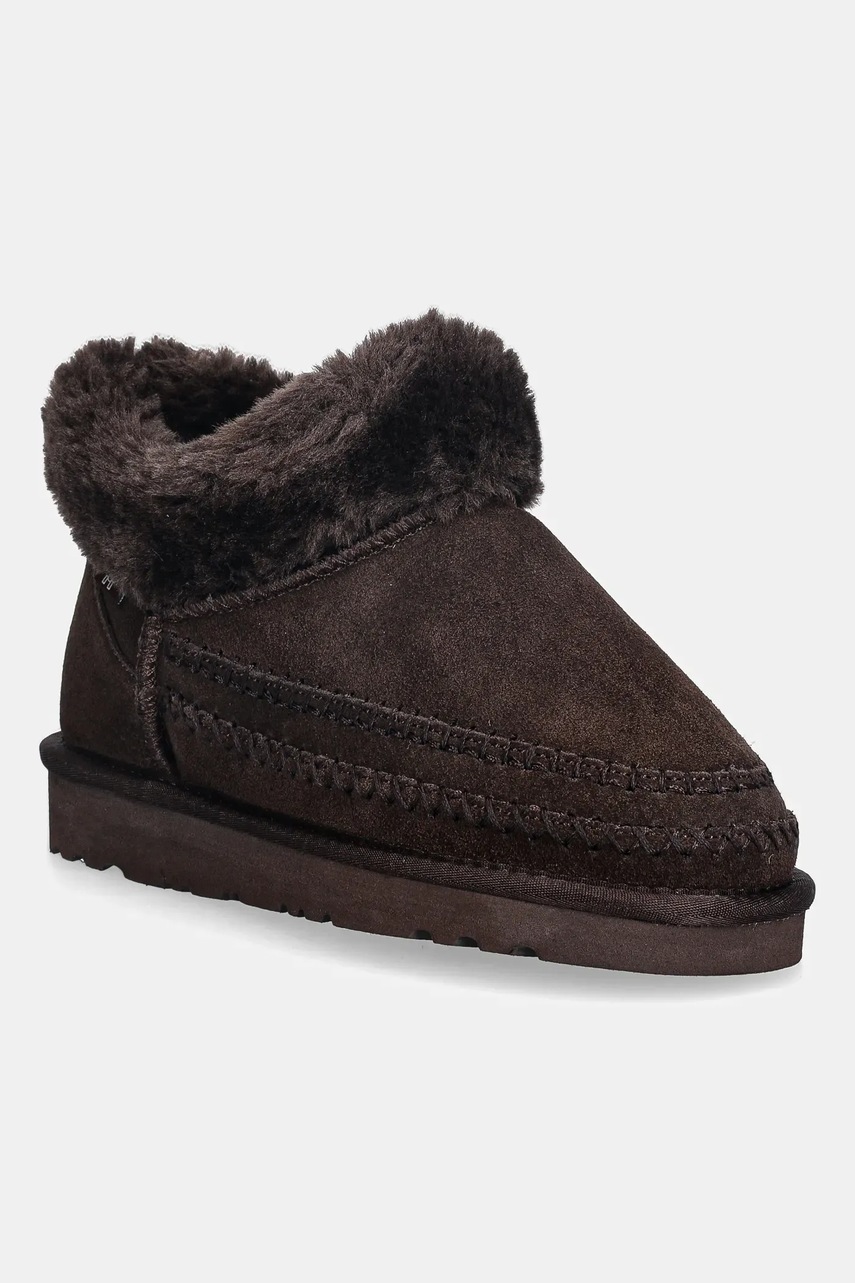 Answear.LAB cizme de zapada din piele intoarsa culoarea maro