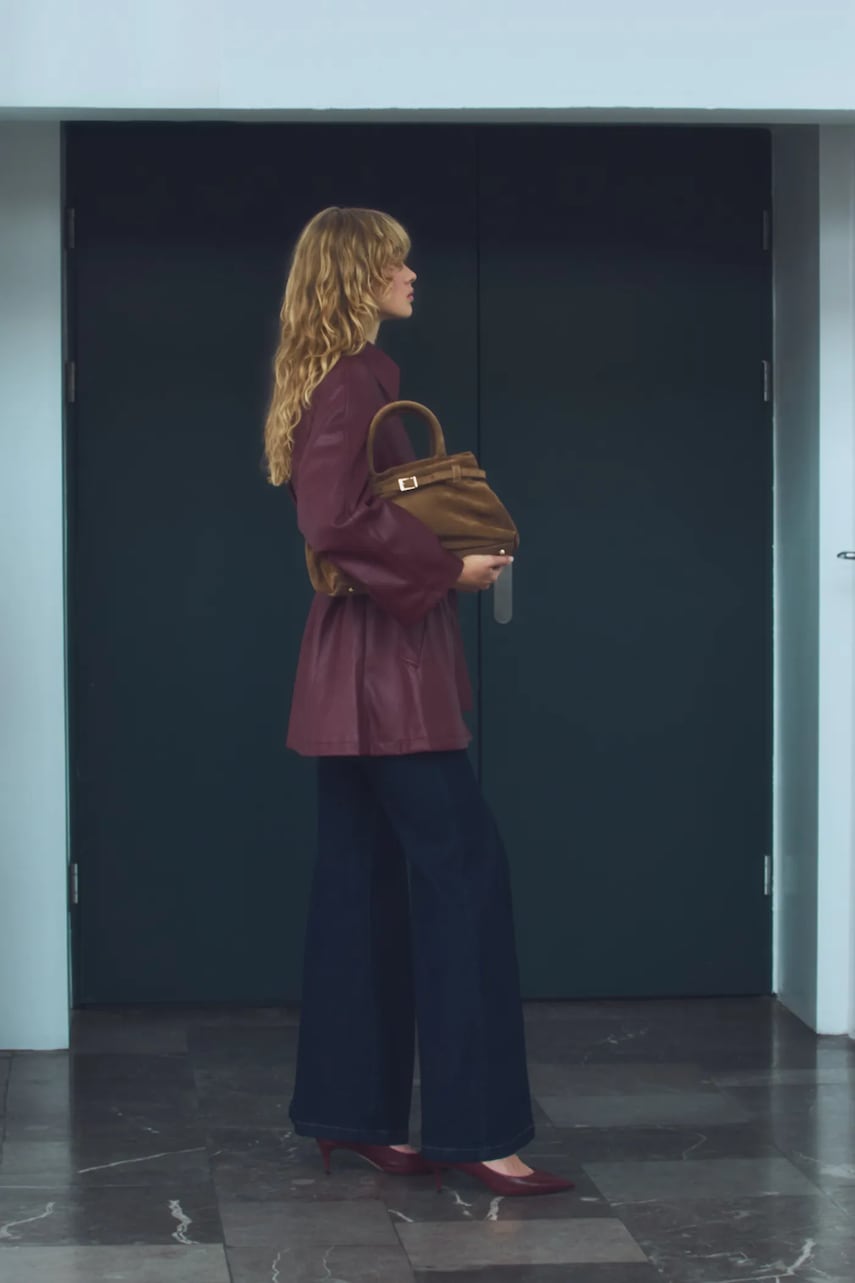 Answear.LAB stilettos de piele culoarea bordo