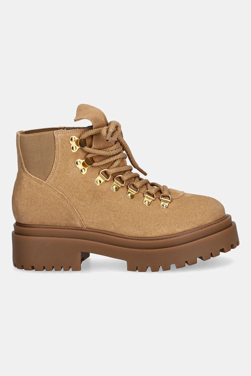 Замшевые ботинки Answear.LAB цвет коричневый на платформе