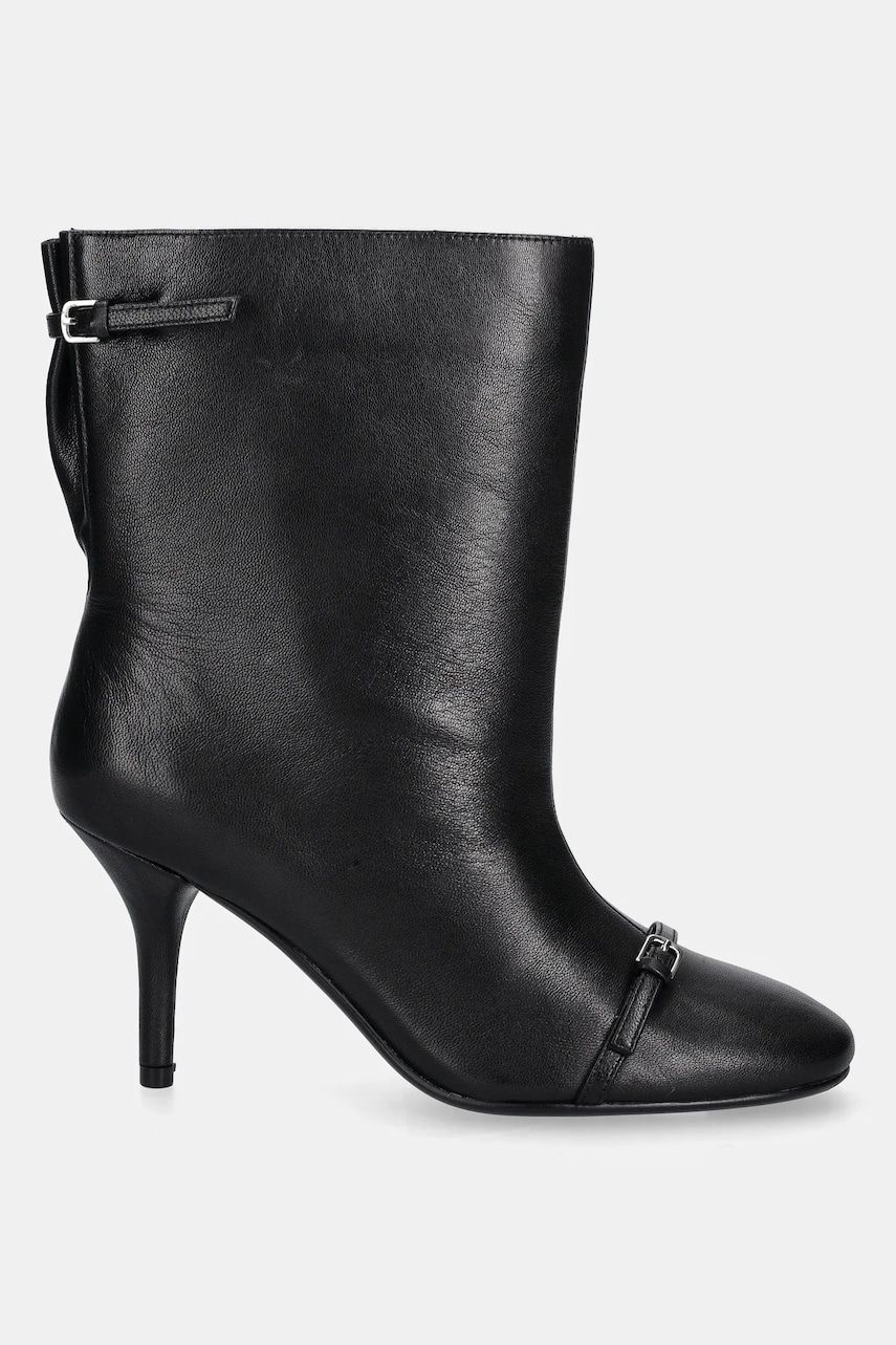Answear.LAB cizme de piele culoarea negru, cu toc cui