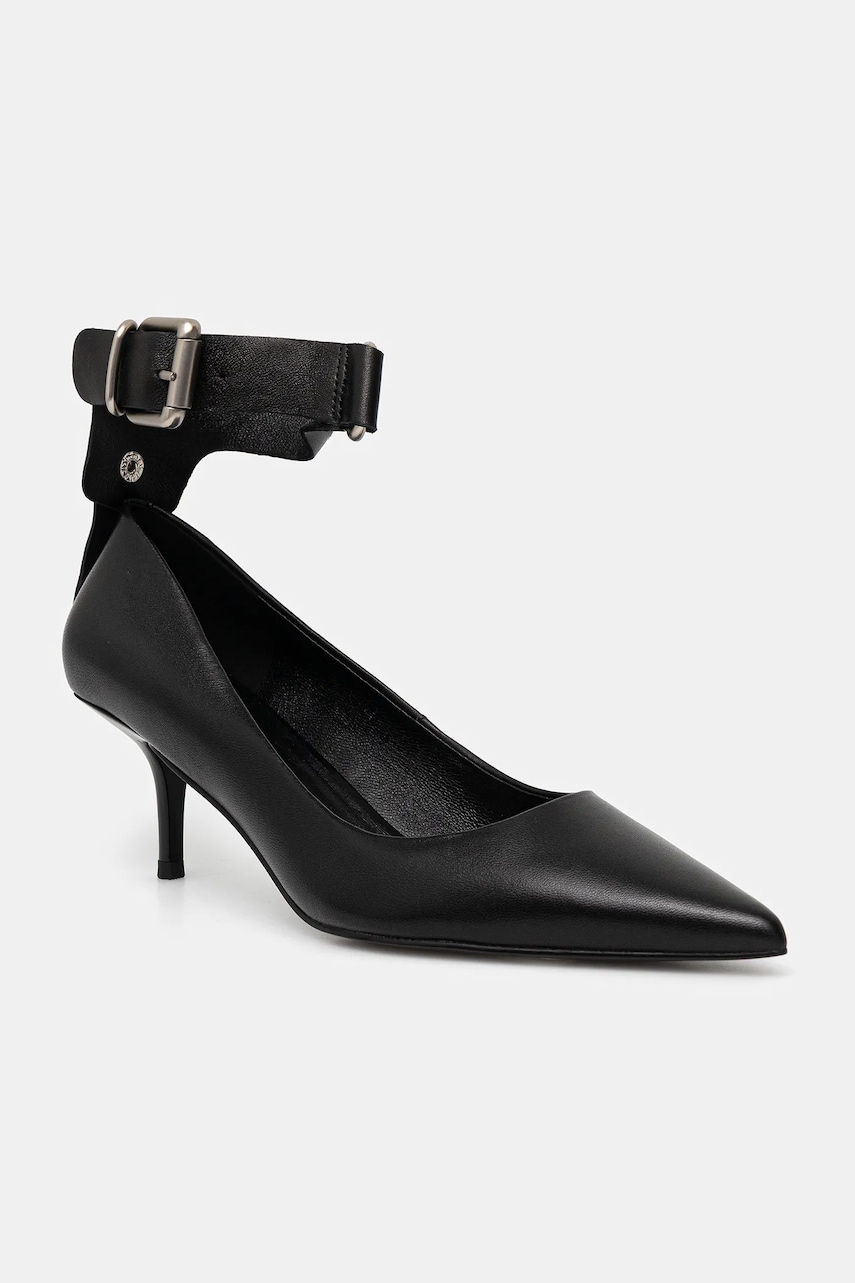Answear.LAB stilettos de piele culoarea negru