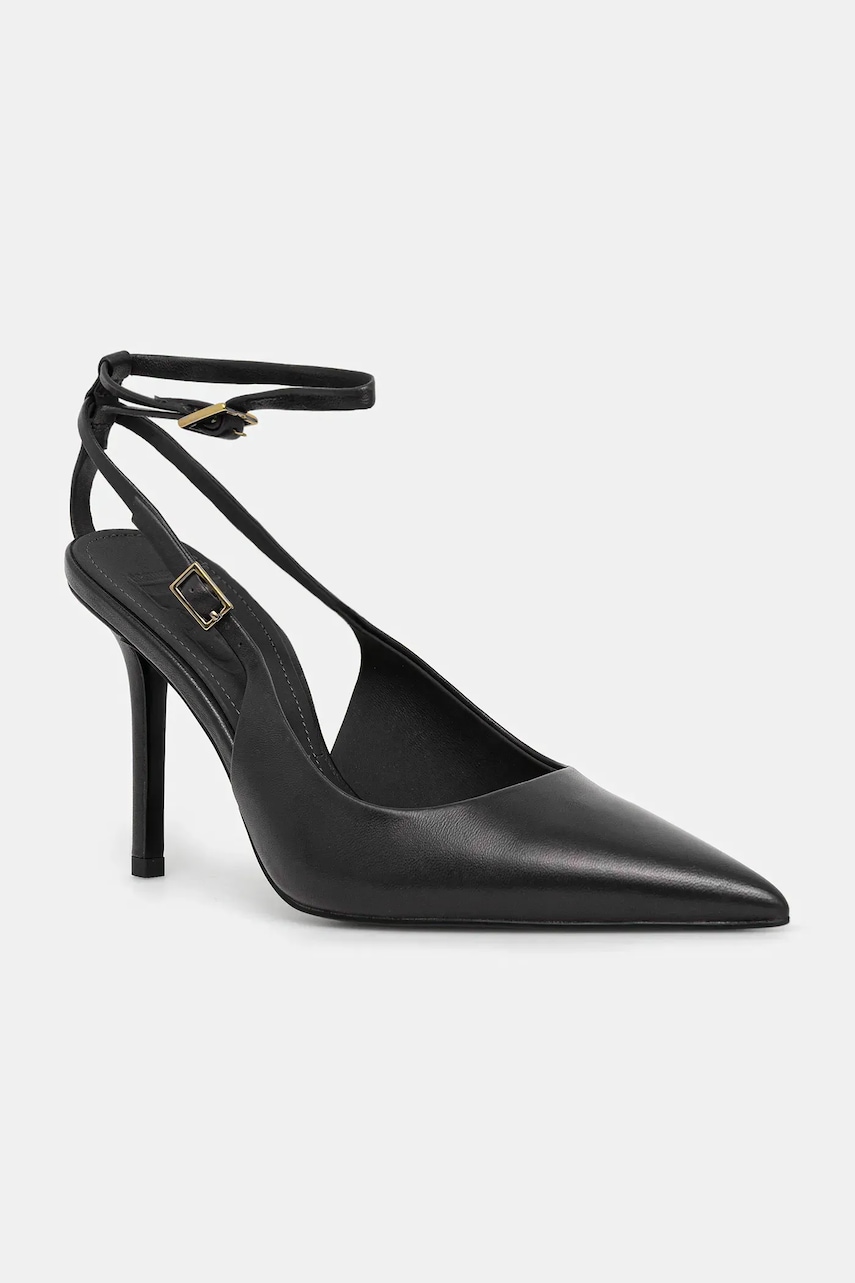 Answear.LAB stilettos de piele culoarea negru