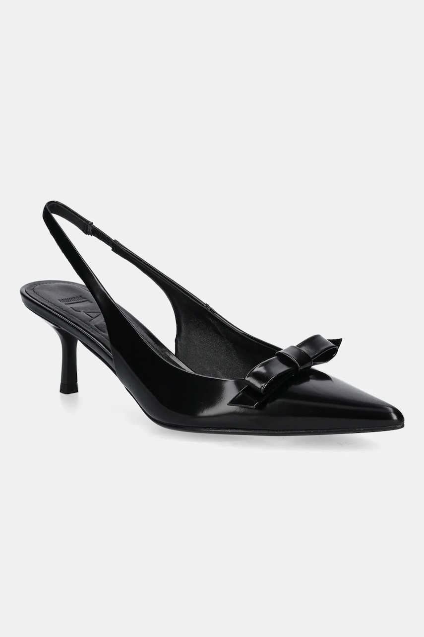 Answear.LAB stilettos de piele culoarea negru