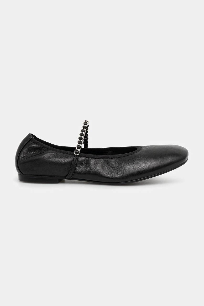 Answear.LAB balerini de piele culoarea negru