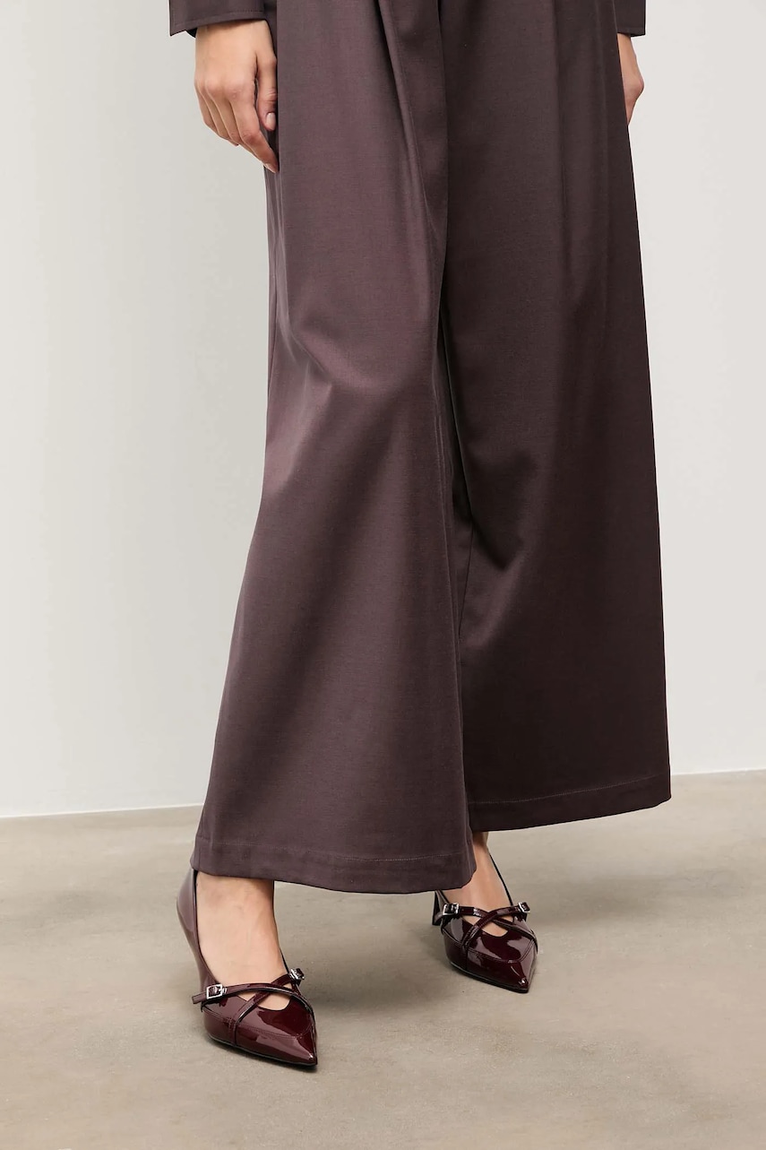 Answear.LAB stilettos de piele culoarea bordo