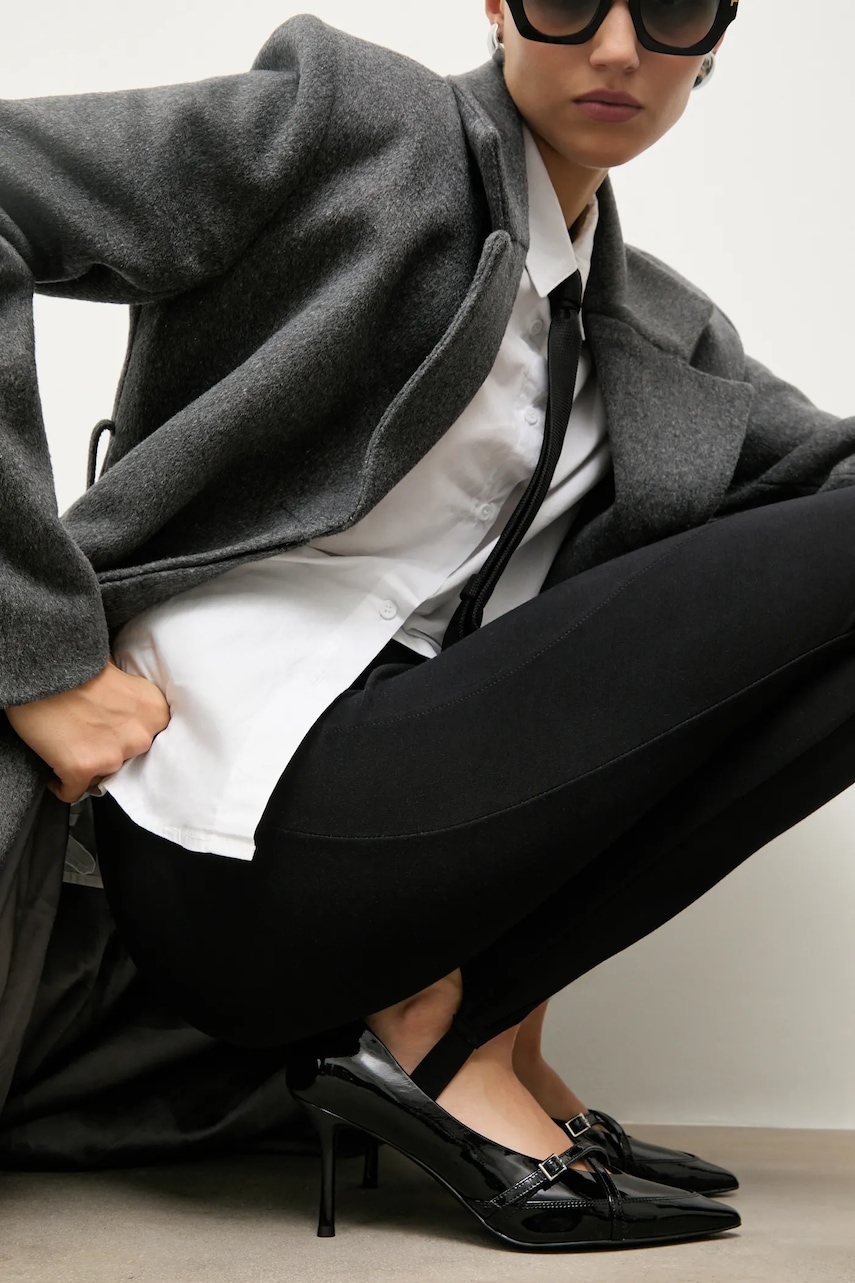 Answear.LAB stilettos de piele culoarea negru