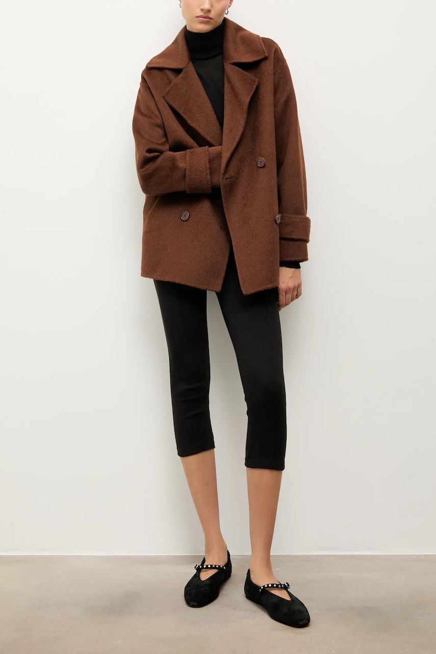 Answear.LAB balerini din piele intoarsa culoarea negru