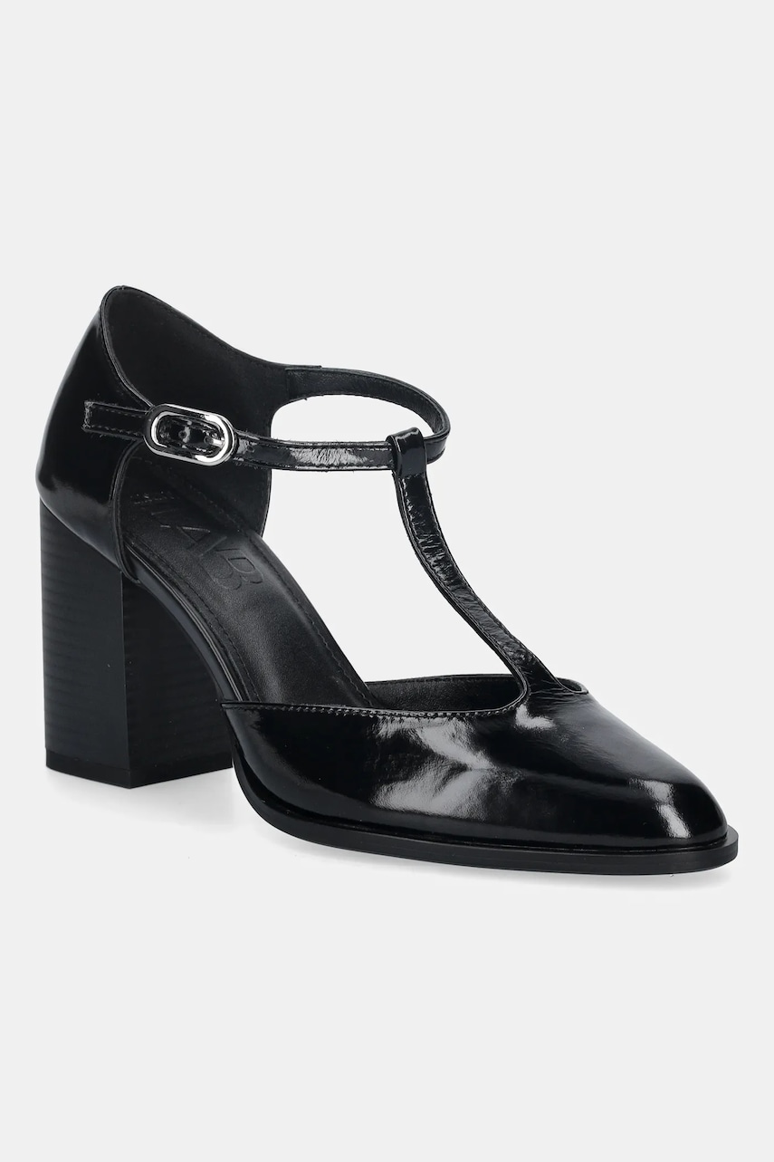 Answear.LAB pantofi de piele culoarea negru, cu toc drept