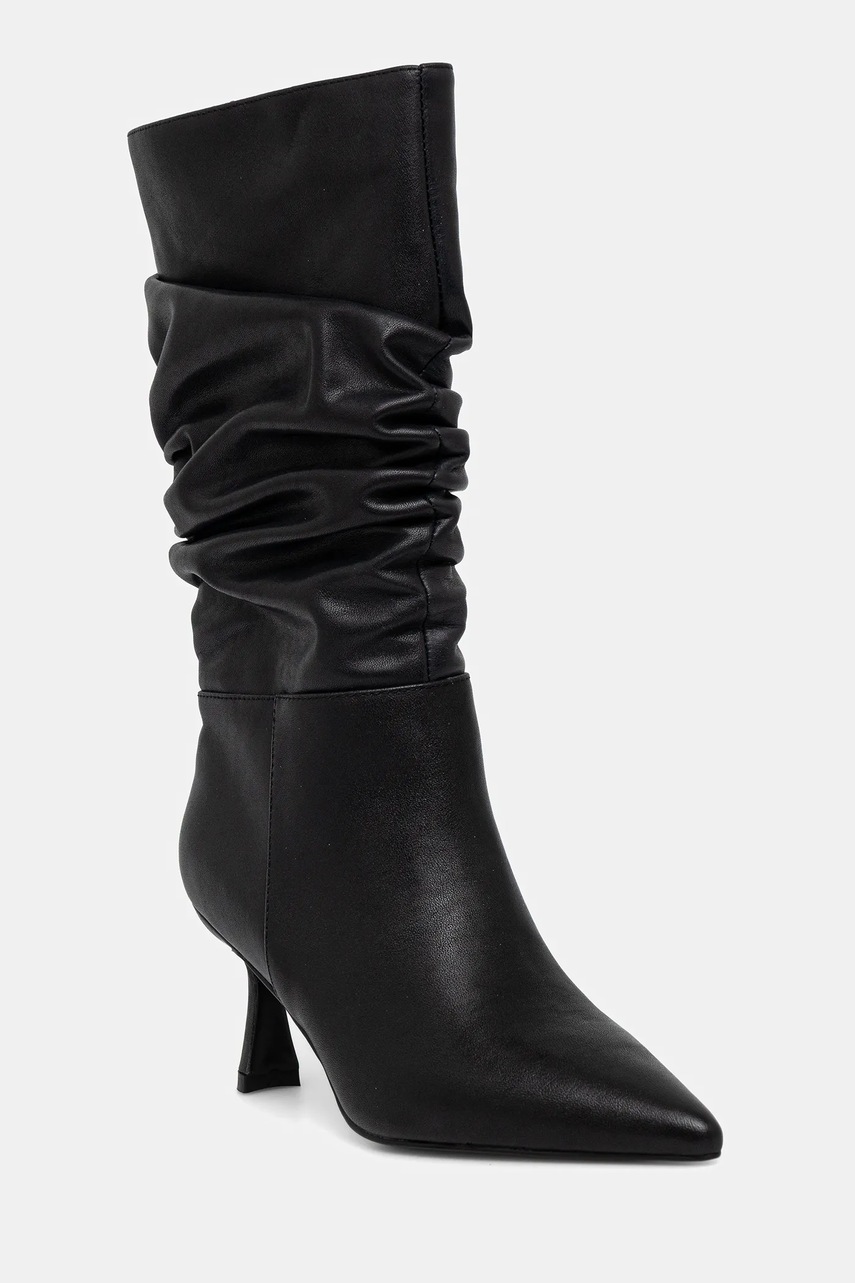 Answear.LAB ghete de piele culoarea negru, cu toc cui