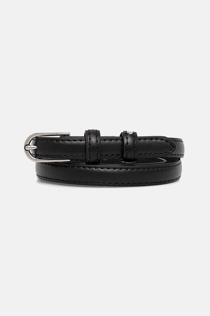 Answear.LAB curea de piele culoarea negru