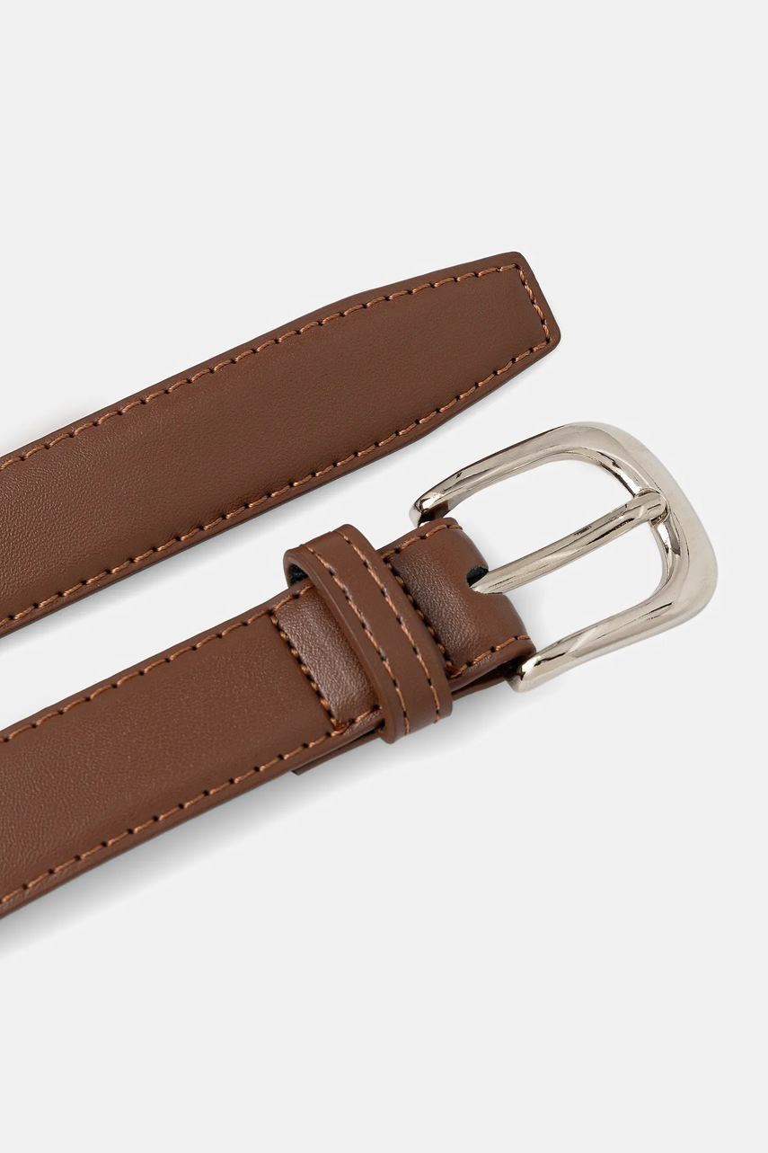 Кожаный ремень Answear.LAB цвет коричневый Кожаный ремень Answear.LAB цвет коричневый